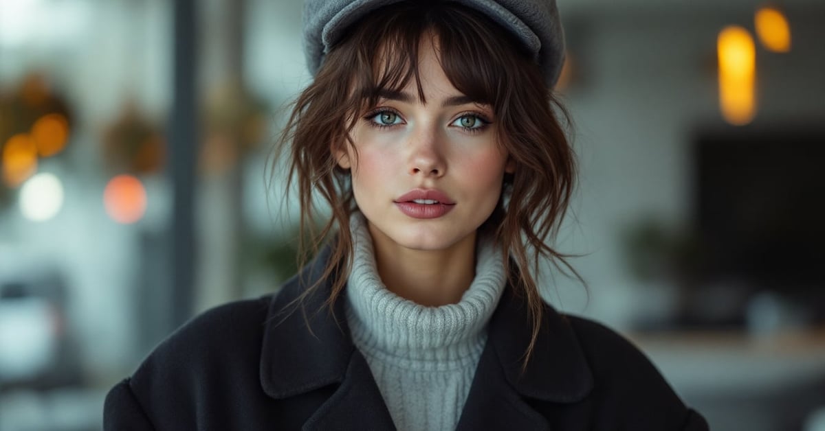 Look hiver 2025 femme : tenue tendance saison froide avec manteau, layering et accessoires chics